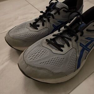 Asics Men's Athletic Sneakers in Gray and Blue